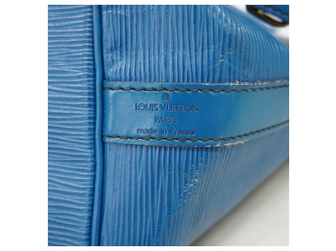 Noe Borsa a tracolla Louis Vuitton Epi Petit Noé Blu - vista 5
