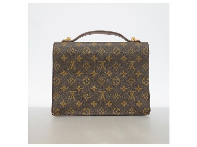 Bolso Louis Vuitton Monogram Monceau 26 Castaño - vista 14