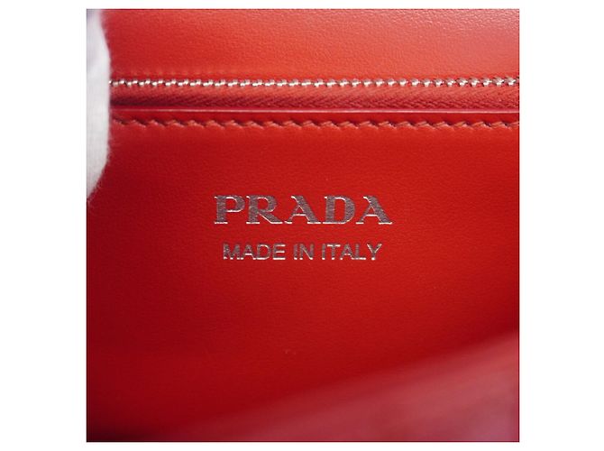 Borsa a tracolla Prada Time Lag in pelle Rosso - vista 5