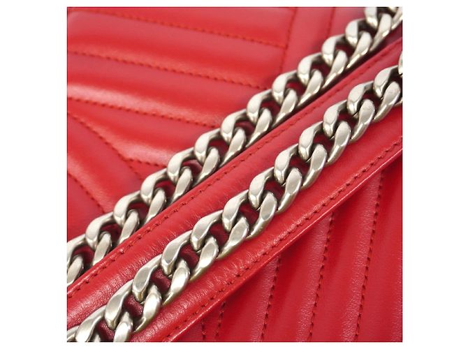 Borsa a tracolla Prada Time Lag in pelle Rosso - vista 7