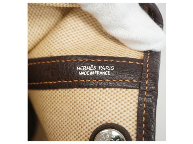 Hermès Saco Tote Hermes Garden TPM Marrom - vista 5