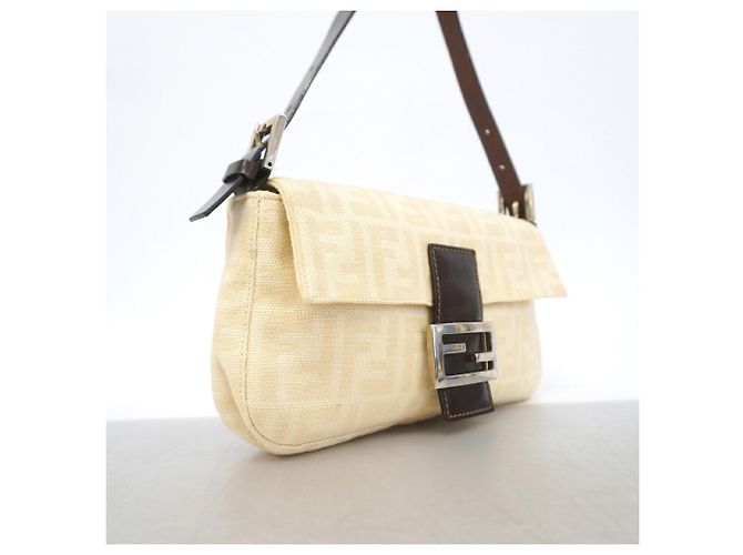 Borsa a secchiello Fendi Zucca Mamma Beige - vista 2