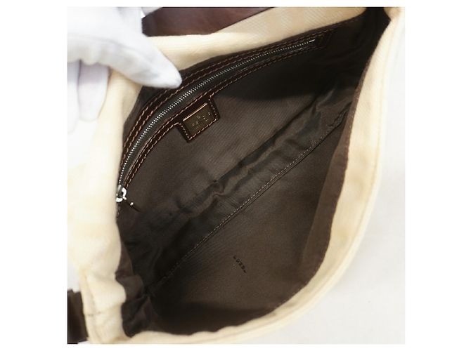 Borsa a secchiello Fendi Zucca Mamma Beige - vista 4