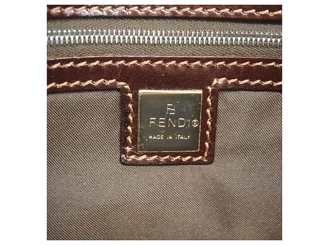 Borsa a secchiello Fendi Zucca Mamma Beige - vista 5
