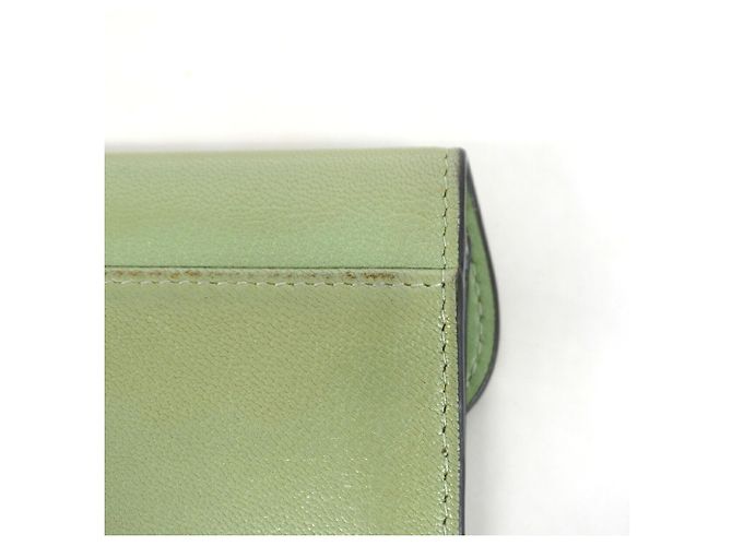 Tarjetero de piel verde Christian Dior - vista 6
