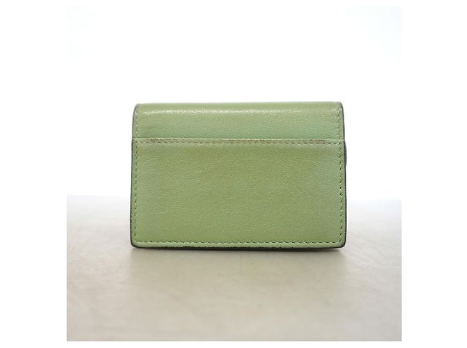 Tarjetero de piel verde Christian Dior - vista 7