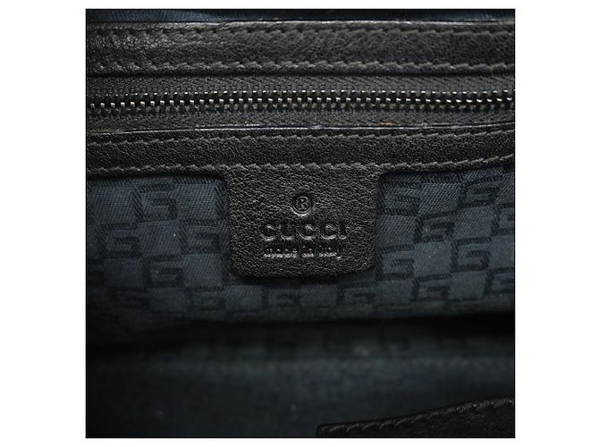 Gucci Handtasche aus schwarzem Leder - Ansicht 5