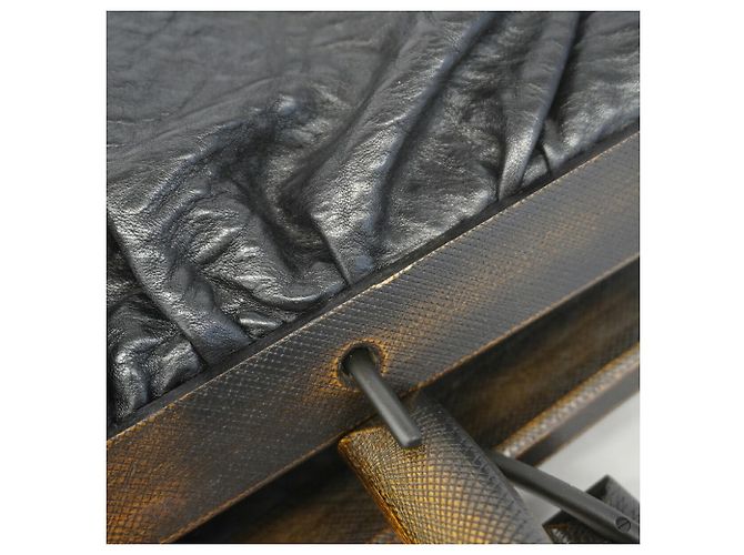 Gucci Handtasche aus schwarzem Leder - Ansicht 7