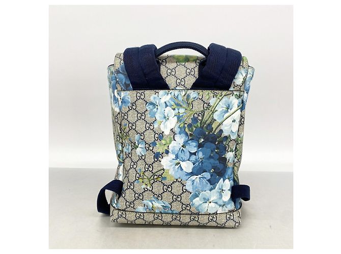 Gucci GG Blooms Backpack in Navy Blue - view 12