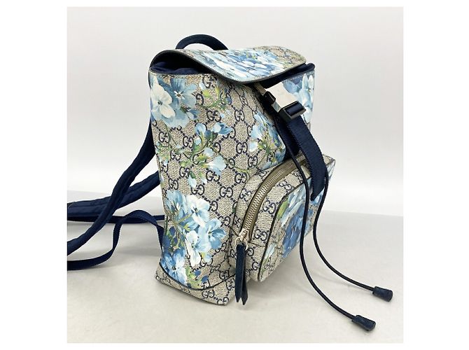 Gucci GG Blooms Backpack in Navy Blue - view 2