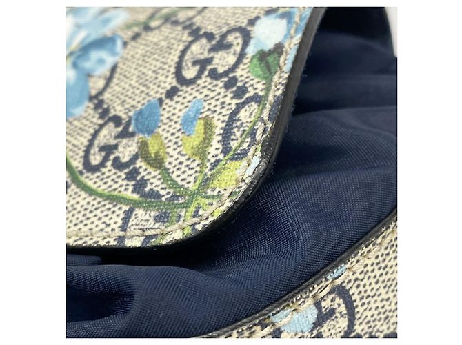 Gucci GG Blooms Backpack in Navy Blue - view 7
