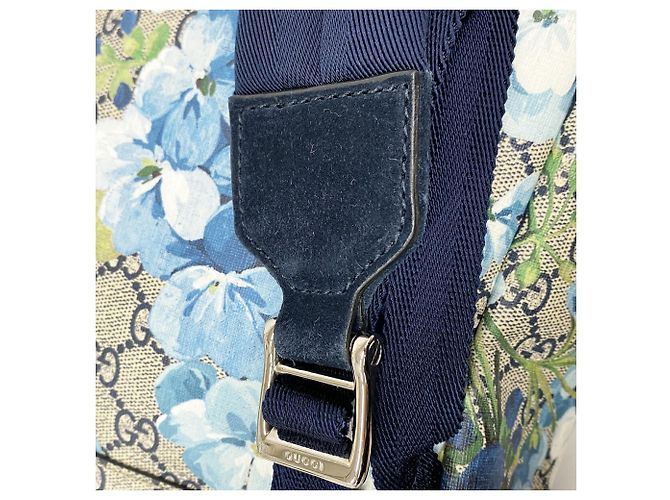 Gucci GG Blooms Backpack in Navy Blue - view 8