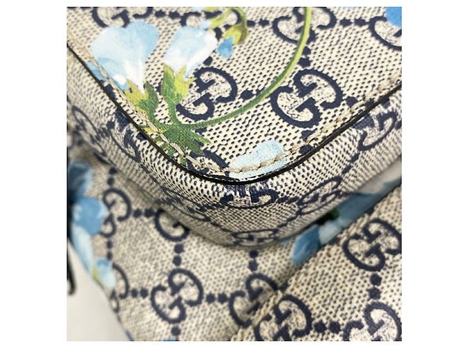 Gucci GG Blooms Backpack in Navy Blue - view 9