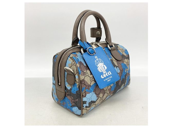 Bolsa Gucci GG Camouflage Marrom Azul - vista 2