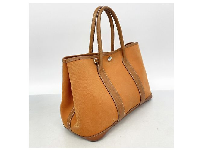 Hermès Bolso Tote Hermes Garden TPM Toile Officier Naranja - vista 2
