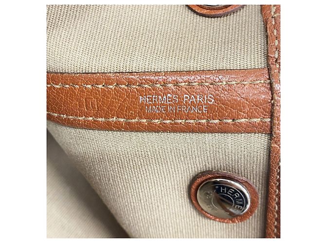 Hermès Bolso Tote Hermes Garden TPM Toile Officier Naranja - vista 5