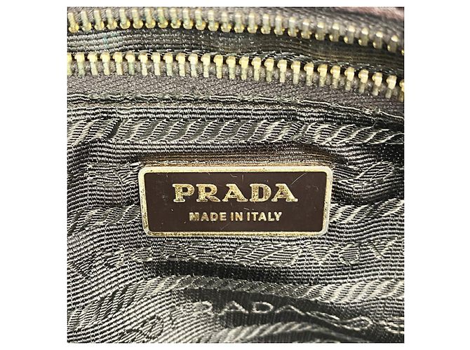 Borsa a tracolla Prada in pelle marrone - vista 5