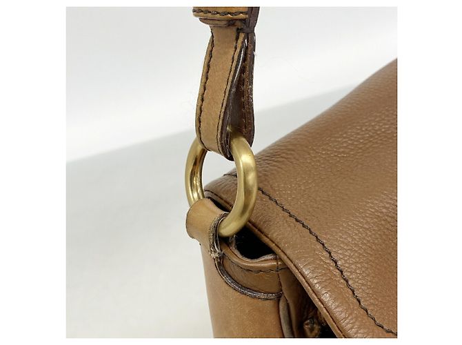 Borsa a tracolla Prada in pelle marrone - vista 7
