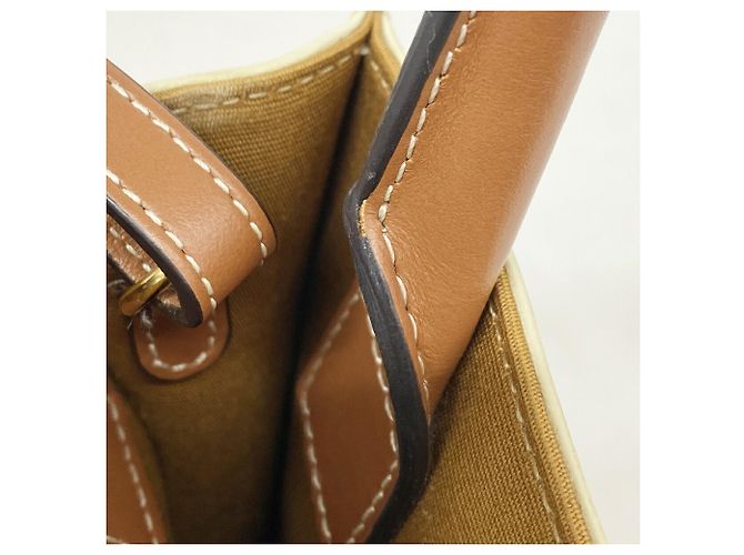 Céline Celine Triomphe Mini Vertical Cabas Handtasche Weiß - Ansicht 10