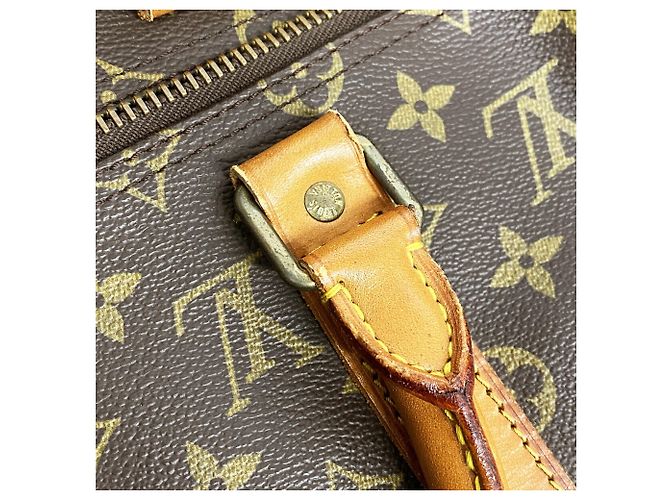 Louis Vuitton Boston Monogram Keepall 50 Castaño - vista 10