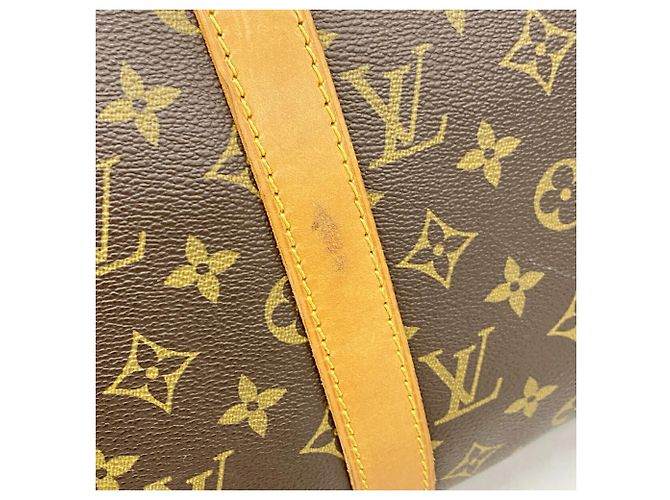 Louis Vuitton Boston Monogram Keepall 50 Castaño - vista 12