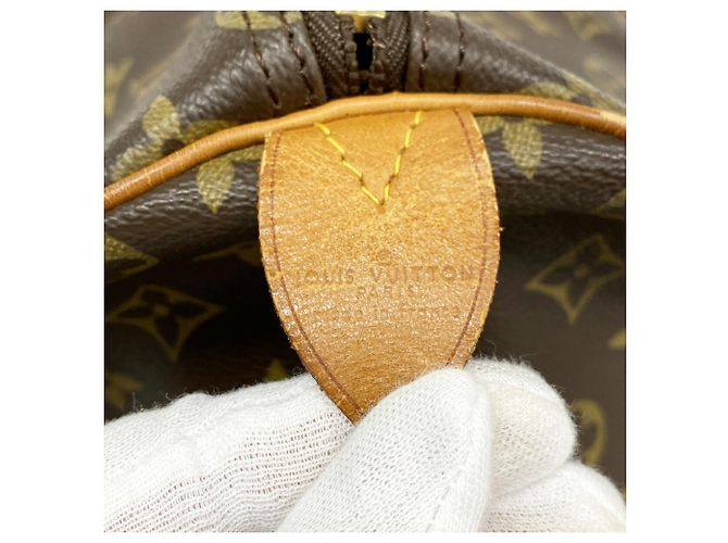 Louis Vuitton Boston Monogram Keepall 50 Castaño - vista 5