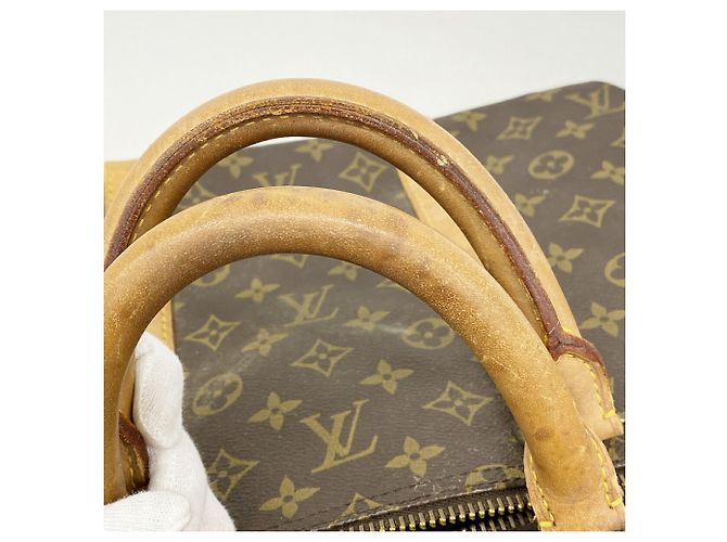 Louis Vuitton Boston Monogram Keepall 55 Castaño - vista 10