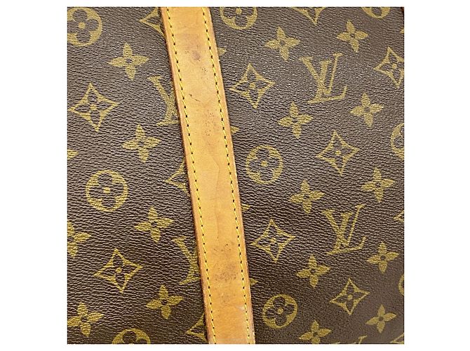 Louis Vuitton Boston Monogram Keepall 55 Castaño - vista 13