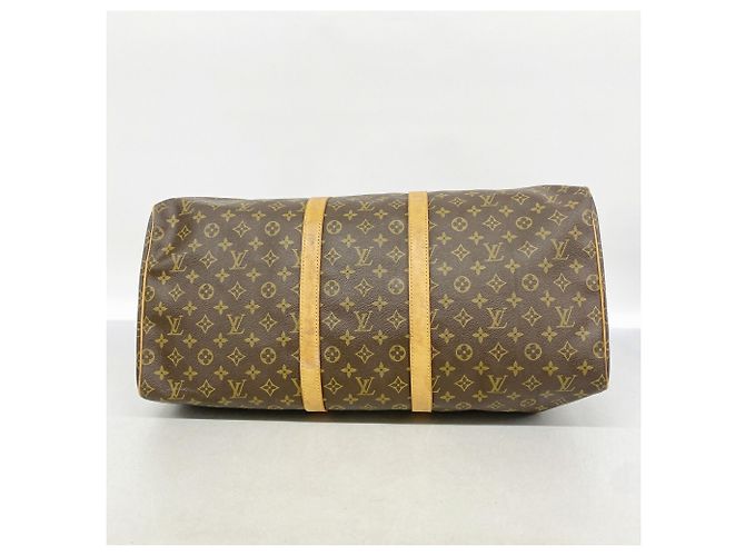 Louis Vuitton Boston Monogram Keepall 55 Castaño - vista 3