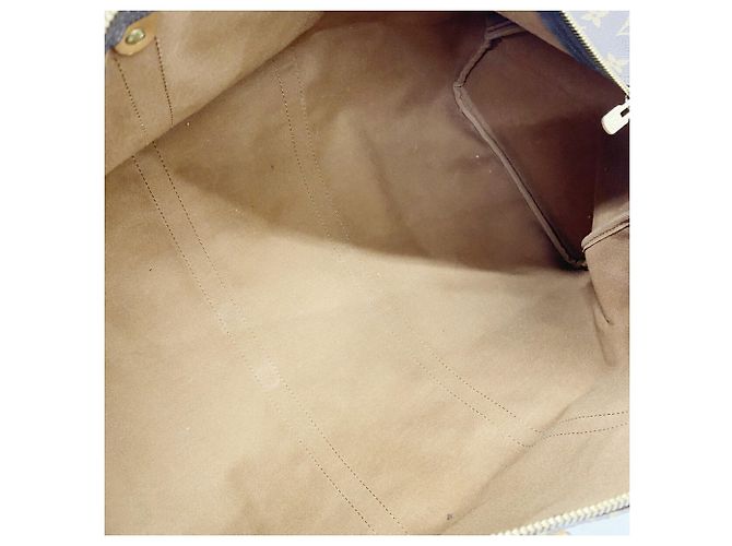 Louis Vuitton Boston Monogram Keepall 55 Castaño - vista 4