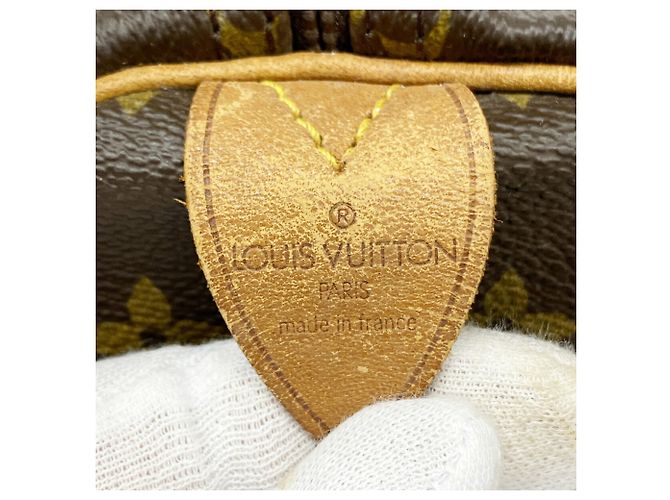 Louis Vuitton Boston Monogram Keepall 55 Castaño - vista 5