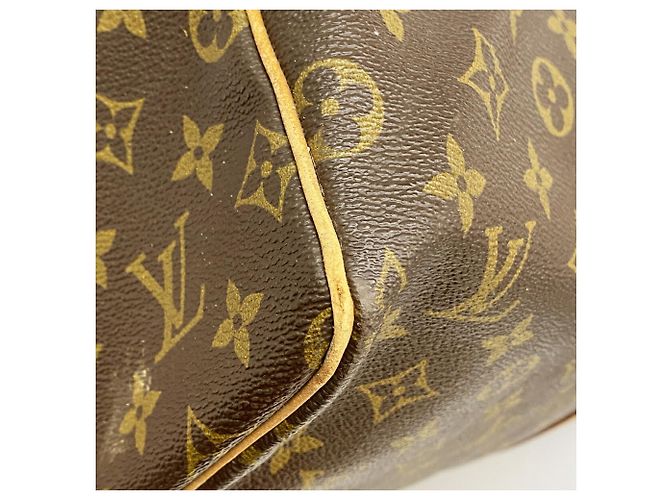 Louis Vuitton Boston Monogram Keepall 55 Castaño - vista 7