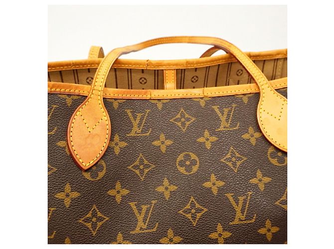 Louis Vuitton Monogram Neverfull MM Tote Bag Brown - view 10