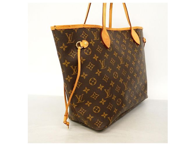 Louis Vuitton Monogram Neverfull MM Tote Bag Brown - view 2