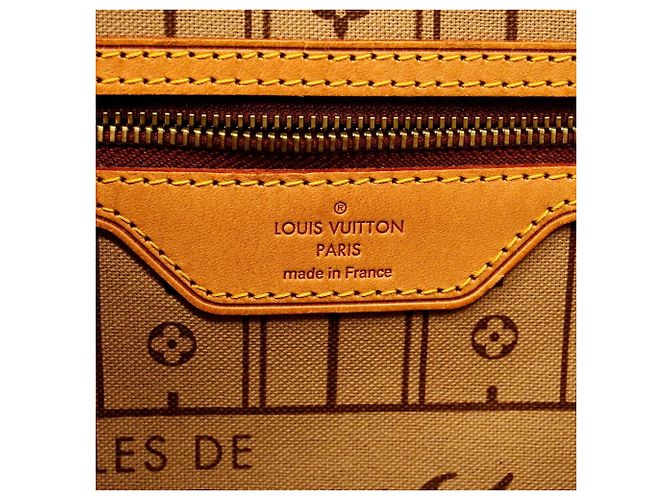 Louis Vuitton Monogram Neverfull MM Tote Bag Brown - view 5