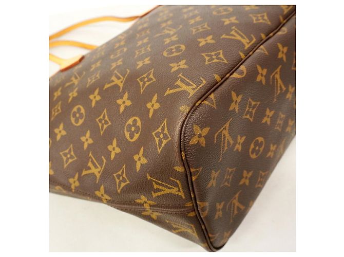 Louis Vuitton Monogram Neverfull MM Tote Bag Brown - view 6