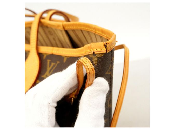 Louis Vuitton Monogram Neverfull MM Tote Bag Brown - view 8