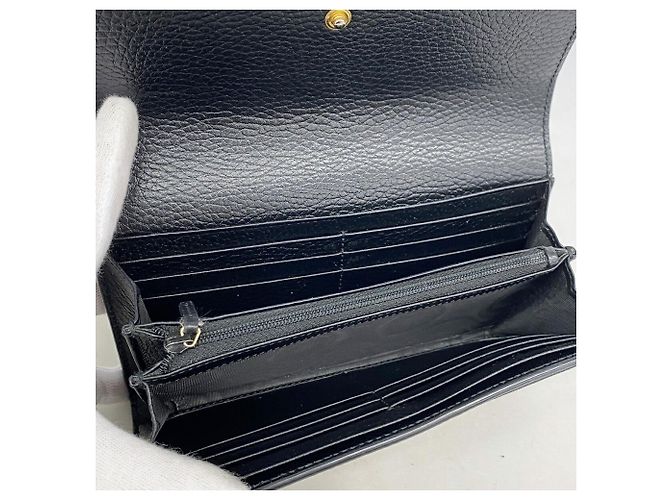 Gucci GG Supreme Long Wallet Brown Black - view 3