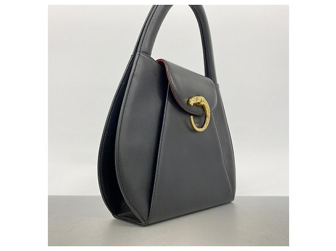 Cartier Panthère Lederhandtasche Schwarz - Ansicht 2