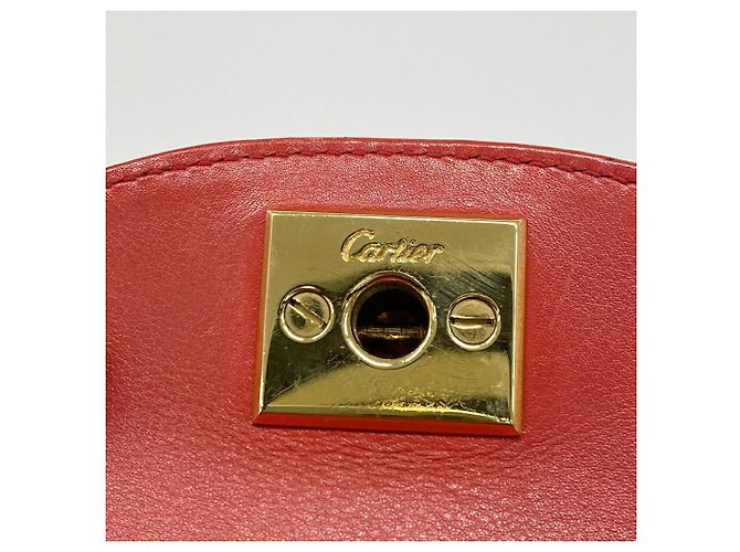 Cartier Panthère Lederhandtasche Schwarz - Ansicht 5