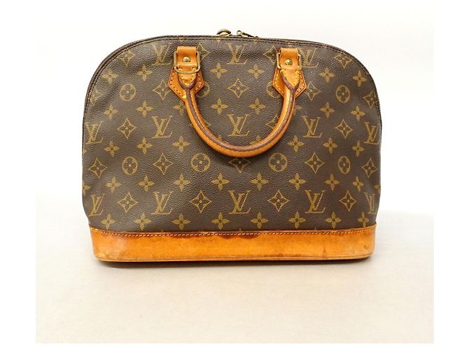 Louis Vuitton Alma Monogram Handtasche Braun - Ansicht 11