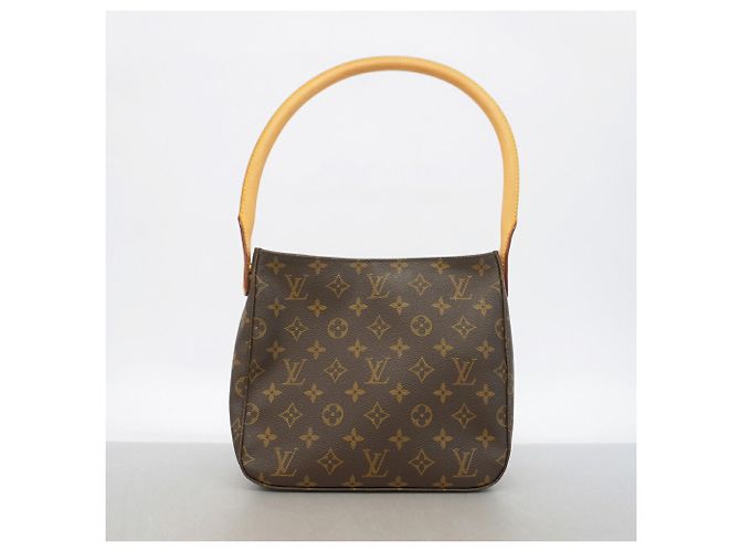 Bolso de hombro Louis Vuitton Monogram Looping MM Castaño - vista 9