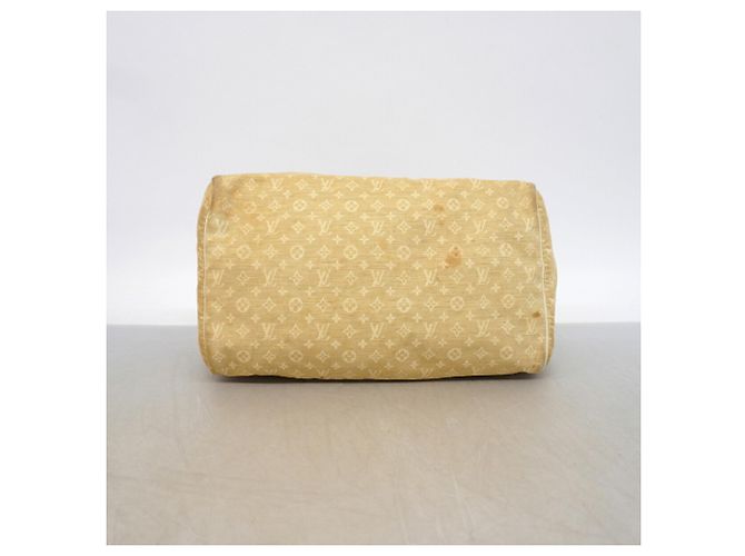 Borsa Louis Vuitton Monogram Mini Lin Speedy 30 in Dune - vista 3