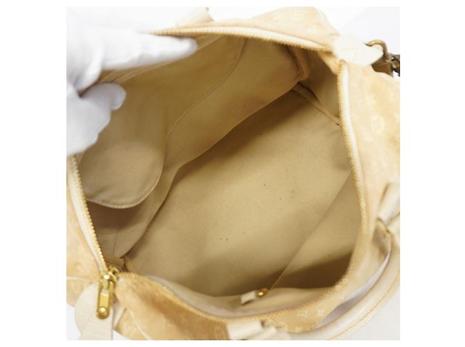 Borsa Louis Vuitton Monogram Mini Lin Speedy 30 in Dune - vista 4