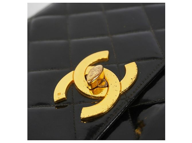 Chanel Matelassé Schultertasche mit Kette Schwarz - Ansicht 10
