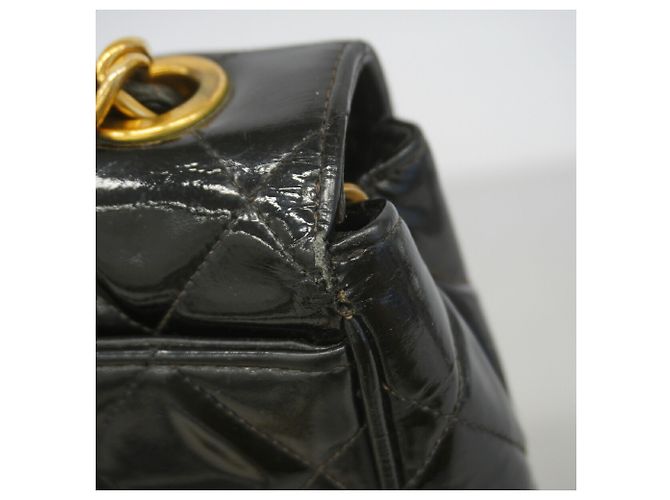 Chanel Matelassé Schultertasche mit Kette Schwarz - Ansicht 6