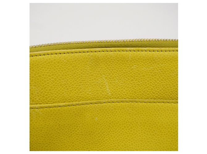 Bolso de hombro Chanel Lime Yellow Dorado - vista 11