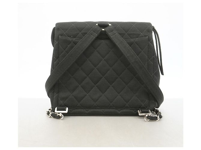 Mochila Chanel Matelassé de algodón Negro - vista 13