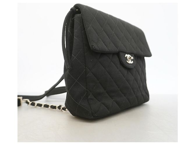 Mochila Chanel Matelassé de algodón Negro - vista 2
