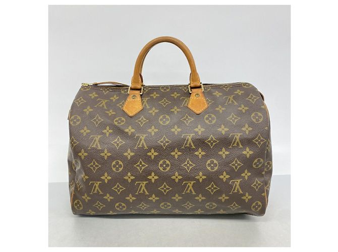 Bolso Louis Vuitton Monogram Speedy 35 Castaño - vista 15